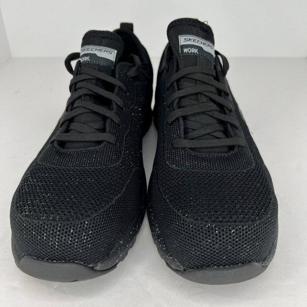 Skechers Womens 108033 Black Bulkin Balran Industrial Comp Toe Size 10 Work Shoe - Picture 3 of 9